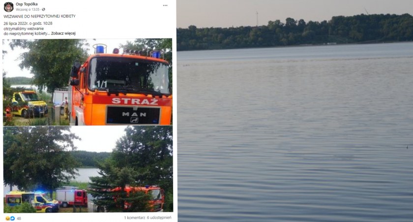 Fot. screen facebook OSP Topólka / archiwum własne