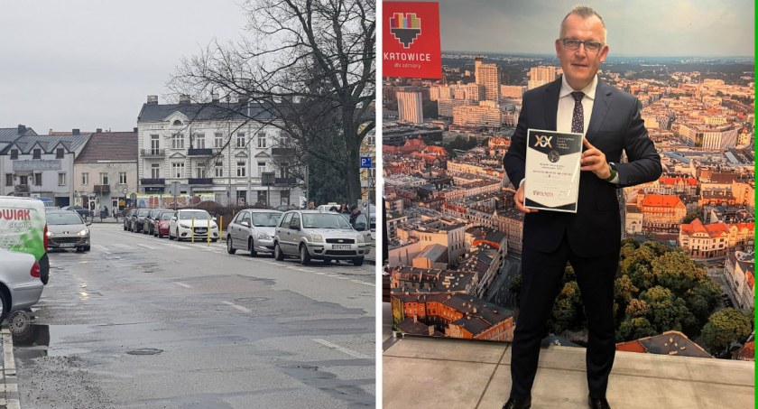 Fot. Plac Wolności we Włocławku (z lewej), Nagroda dla Gminy Brześć Kujawski 10-miejsce w Polsce i 1 w województwie / facebook Tomasz Chybkowski