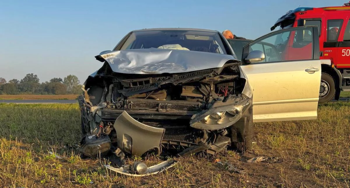 Policja - komunikaty policyjne, Zderzenie toyoty volkswagenem Jerzycach - zdjęcie, fotografia