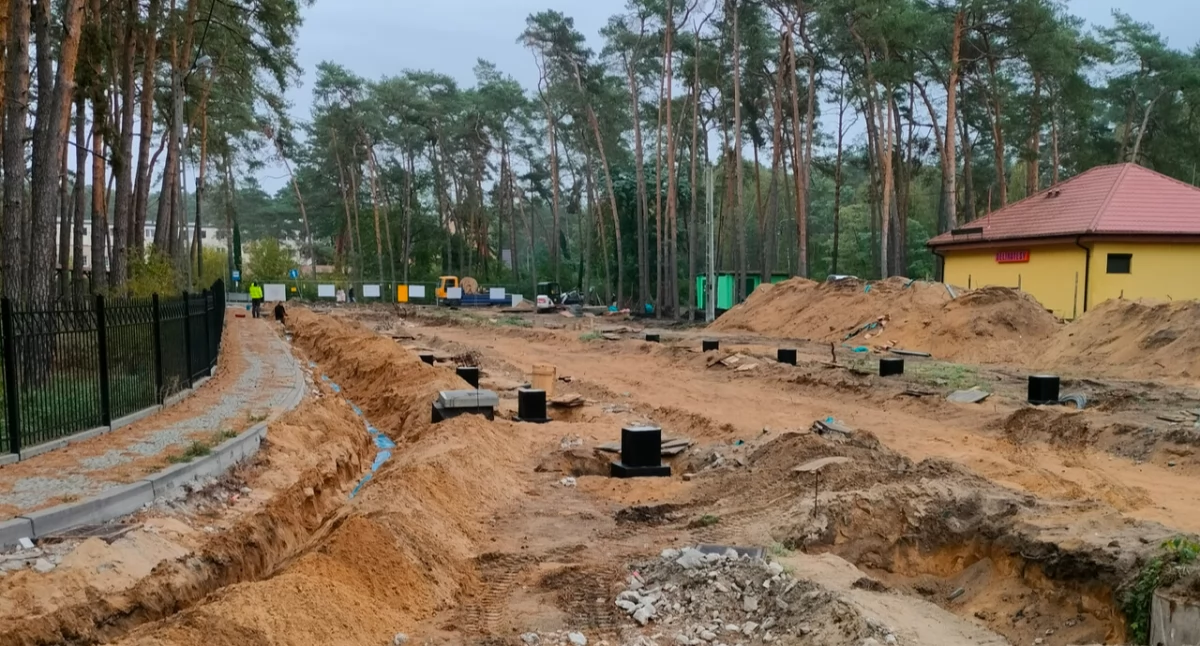 Inwestycje, budowa tężni solankowej Wieńcu Zdroju Gminie Brześć Kujawski - zdjęcie, fotografia