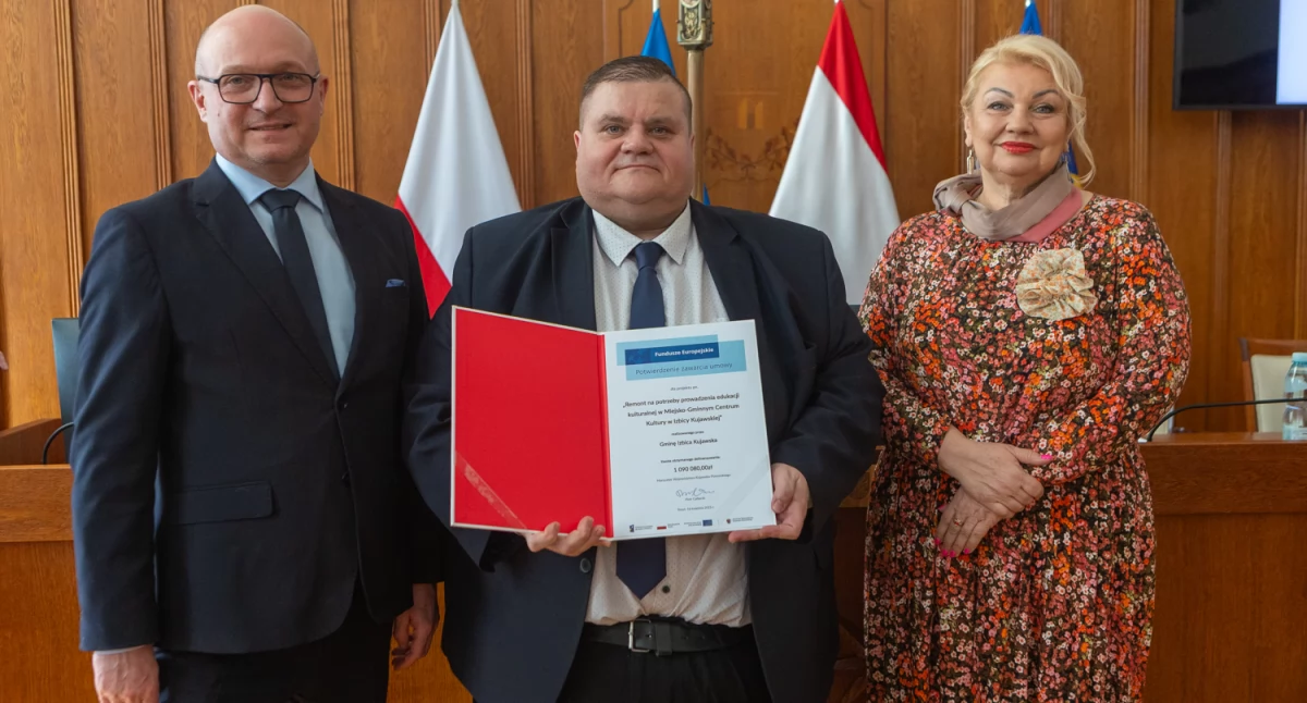 Umowy FEdKP, 16 kwietnia 2025, fot. Mikołaj Kuras dla UMWKP