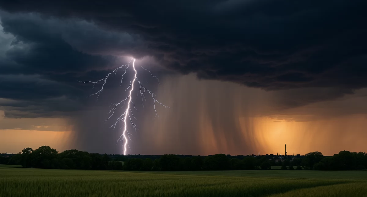 Komunikaty, Uwaga burze regionem! ostrzega mieszkańców Kujaw - zdjęcie, fotografia
