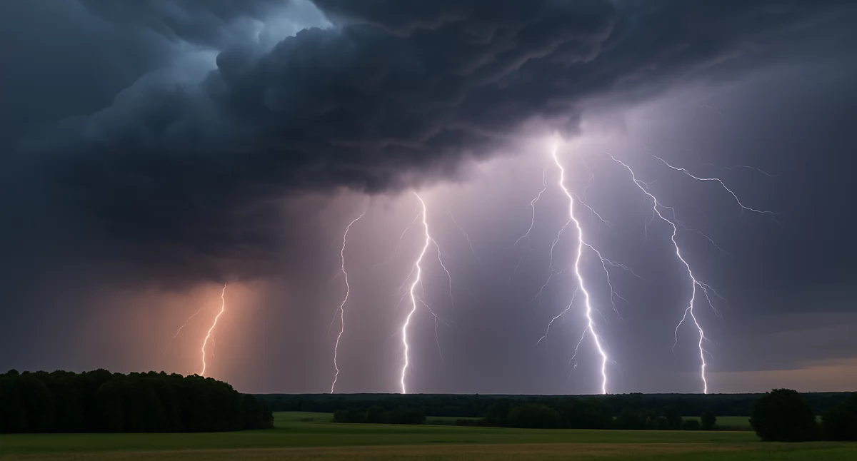 Komunikaty, Uwaga gwałtowne burze! Ostrzeżenie drugiego stopnia całego województwa kujawsko pomorskiego - zdjęcie, fotografia