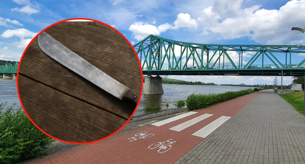 Policja - komunikaty policyjne, ostrym narzędziem Bulwarach Włocławku latek raną ciętą trafił szpitala - zdjęcie, fotografia