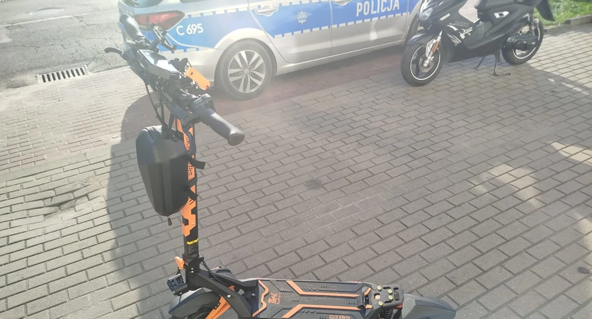 Wypadki drogowe, latek hulajnodze zderzył motorowerem Nastolatek posiadał uprawnień - zdjęcie, fotografia