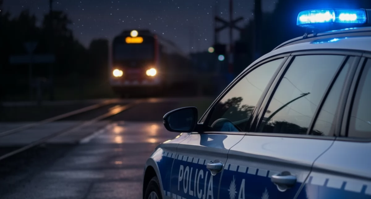 Wypadki drogowe, Tragedia przejeździe kolejowym Chełmży żyje letnia kobieta - zdjęcie, fotografia