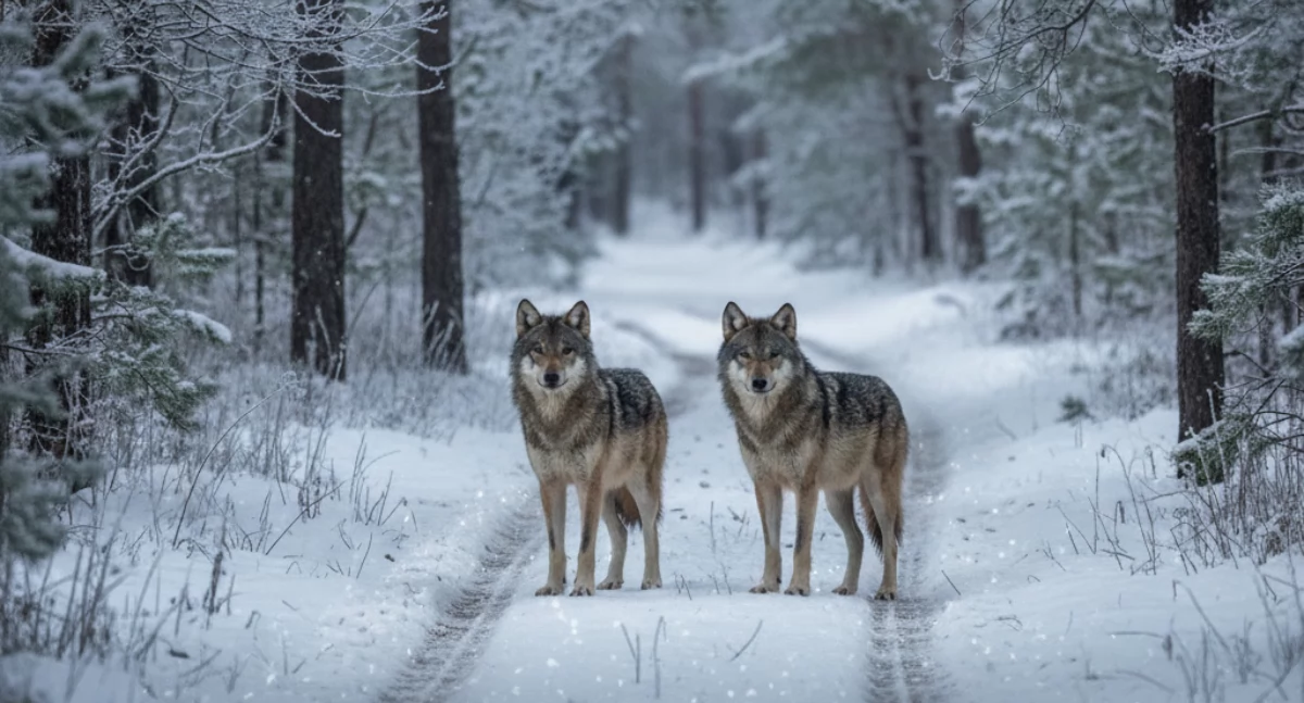 Komunikaty, Wilki Włocławku okolicy Drapieżniki widywane osiedlach - zdjęcie, fotografia