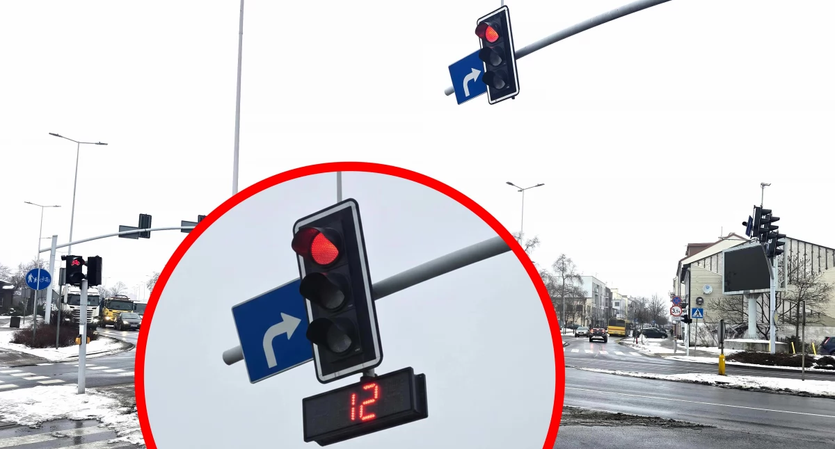 Komunikacja, Liczniki światłach Włocławku Miasto tłumaczy decyzję - zdjęcie, fotografia