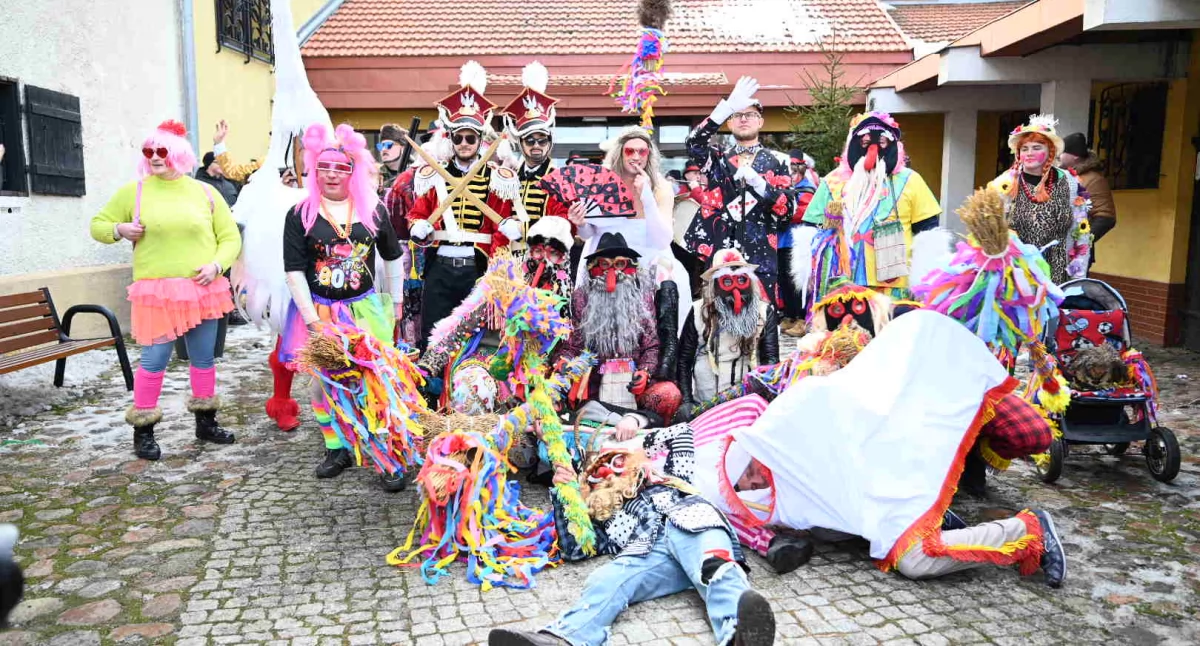 Ludzie_, Korowód Zapustnych Włocławek Barwna parada kozą przeszła ulicami miasta - zdjęcie, fotografia