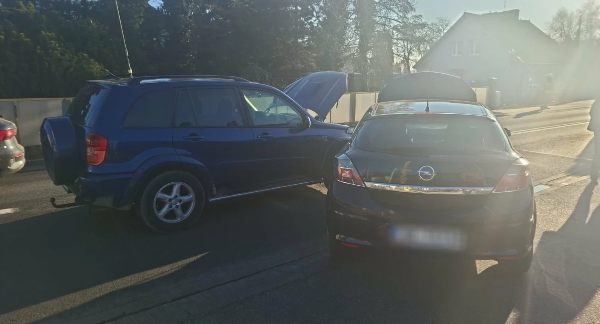 Pożary interwencje straży , Zderzenie dwóch samochodów Lubieniu Kujawskim - zdjęcie, fotografia