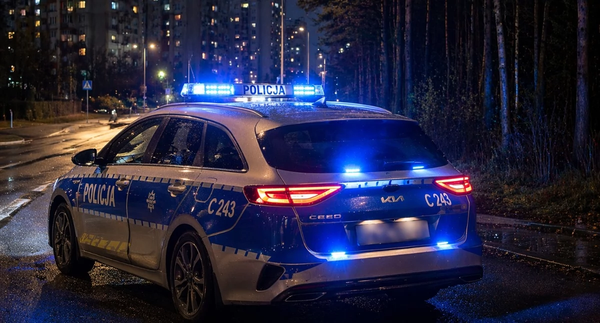 Policja - komunikaty policyjne, Radiowozy osiedlu Południe działkach Wiadomo wydarzyło Włocławku - zdjęcie, fotografia