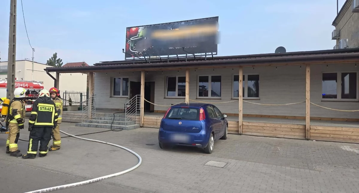 Pożary interwencje straży , Wybuch lokalu Włocławkiem Cztery zastępy straży akcji - zdjęcie, fotografia