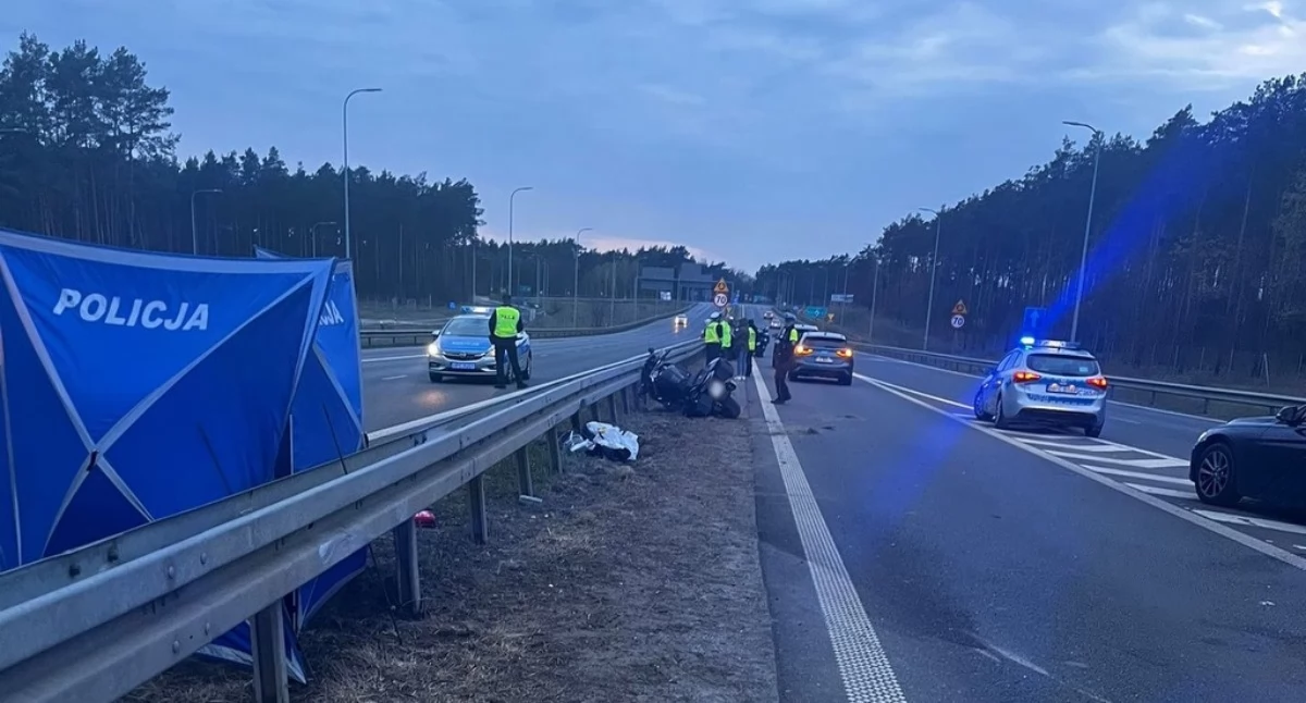 Policja - komunikaty policyjne, śmiertelne wypadki motocyklistów regionie - zdjęcie, fotografia