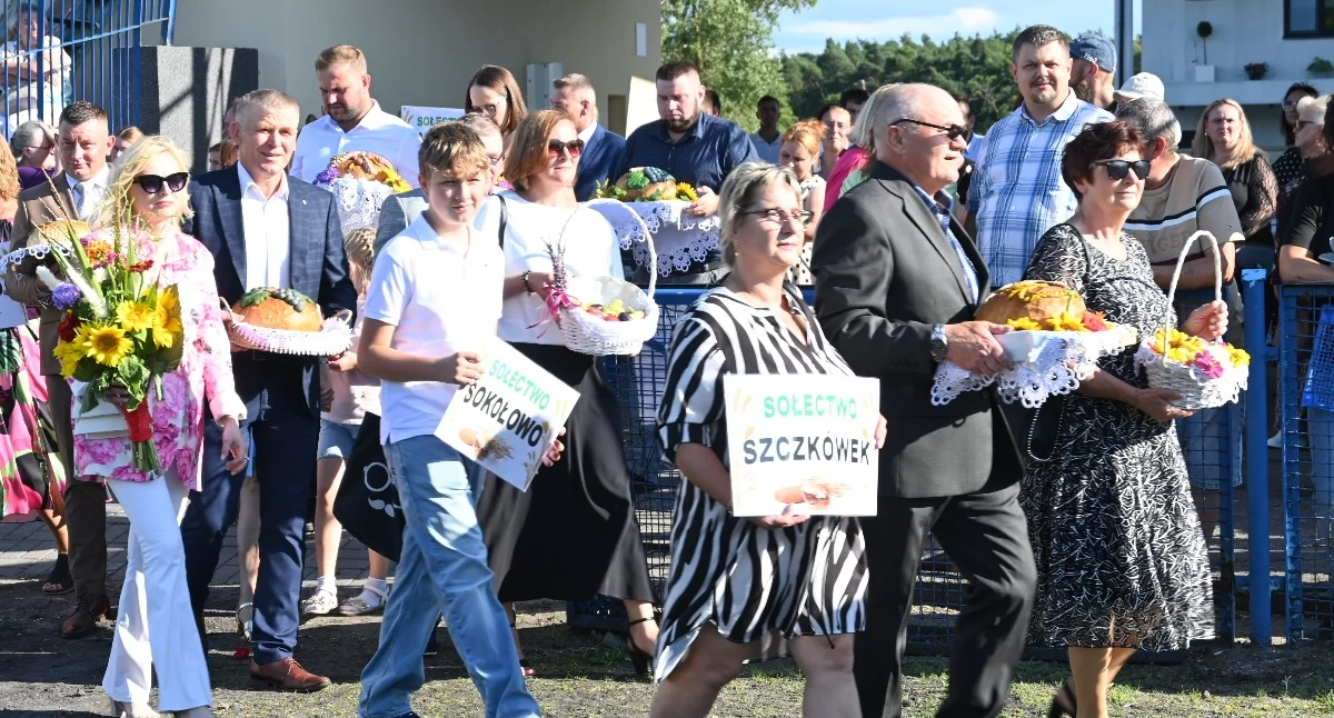Rolnictwo, Dożynki Izbicy Kujawskiej korowodu wieńców koncert Nowatora Zdjęcia - zdjęcie, fotografia