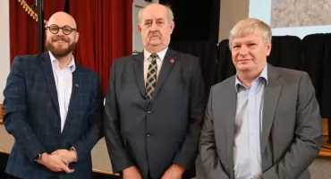 Wystawa poświęcona megalitom z Parku Kulturowego w Sarnowie w LCDK w Lubrańcu   