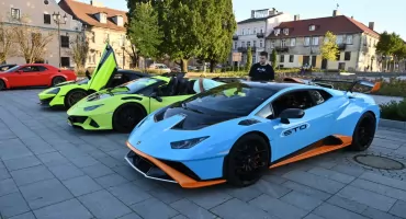 Lamborghini, Ferrari i McLaren na Starym Rynku we Włocławku