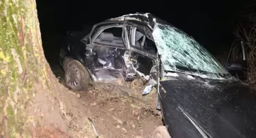 Tragiczny wypadek w regionie. Nie żyje 20-letni kierowca. Audi uderzyło w drzewo
