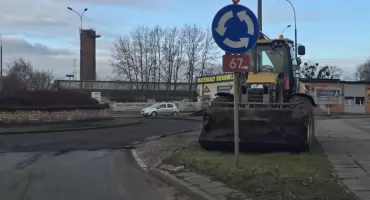 Rondo przy zaporze we Włocławku w remoncie. Prace ruszyły 23 grudnia
