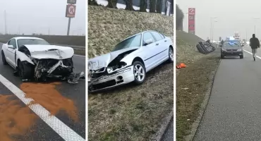 Kolizje za kolizją na A1 i innych drogach. Gołoledź daje się we znaki we Włocławku i powiecie