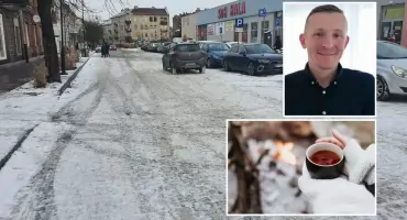Mrozy we Włocławku i gest, który zaskoczył nawet pomysłodawcę