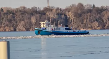 6 lodołamaczy ruszyło na Zalewie Włocławskim. Akcja rozpoczęta