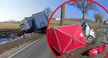 Tragiczna czołówka w regionie. 40-latek zginął po zderzeniu z ciężarówką