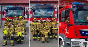 Dwóch strażaków z OSP Lubanie zgoliło głowy na zero. Mocny gest dla chorych na raka