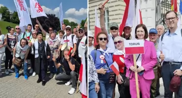 Marsz Razem dla Polski i Polaków. Wsparcie z Włocławka w sprawie polityki klimatycznej i praw pracowników