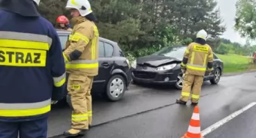 Zderzenie trzech samochodów na DK62 w Gminie Włocławek.ZDJĘCIA