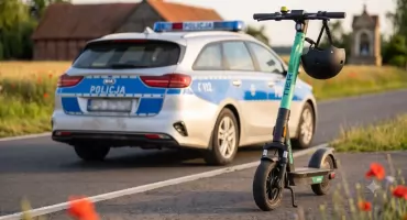 Pijany na hulajnodze elektrycznej. Policjanci zatrzymali 41-latka