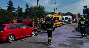 Zderzenie  aut w Wieńcu. Dwie osoby trafiły do szpitala