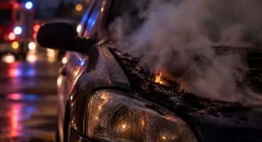 43-latek podpalił auto byłej żony. Przyznał się do zarzucanego czynu