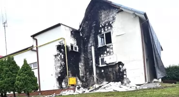 Pożar komendy straży PSP w Radziejowie. Straty sięgnęły 400 tys. zł